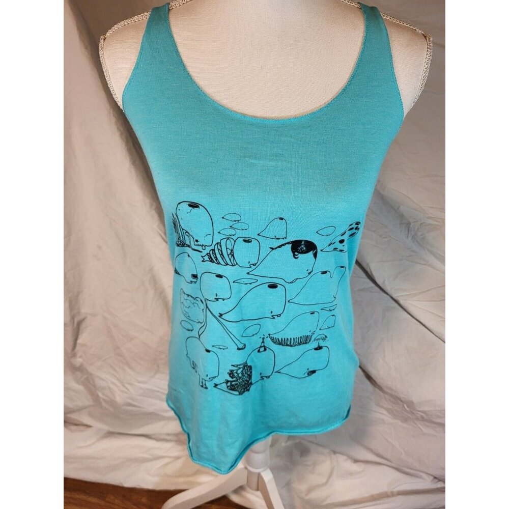 Upper Playground Size S‎ Blue Tank Top